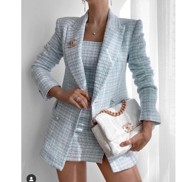 Zara textured plaid blazer - Picture 4 of 14